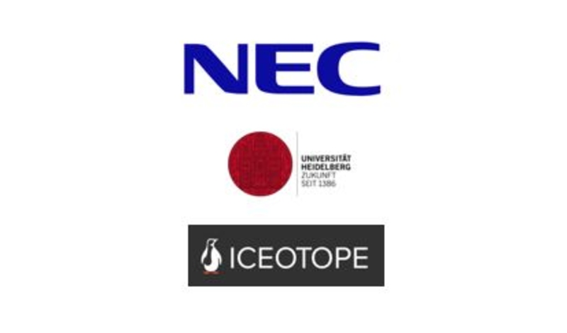 Logos - NEC, Uni Heid and Iceotope